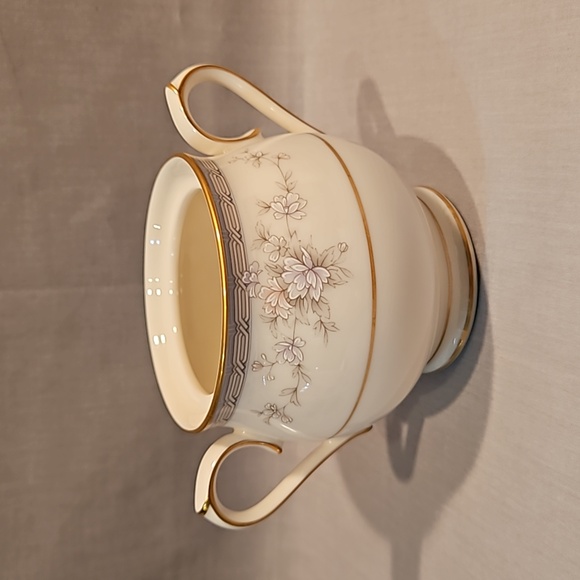 NEW Noritake Salzburg 7299 Sugar Bowl (no lid) Ivory China - Picture 3 of 10